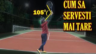 Cum sa servesti la tenis cu mai multa FORTA si VITEZA  Un PONT GENIAL [upl. by Assirat888]