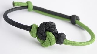 How to Make a Mandala Knot Paracord Sliding Knot Friendship Bracelet [upl. by Osnohpla702]