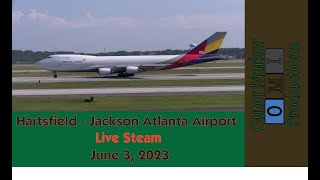 🔴🛫Live Plane Spotting at the HartsfieldJackson Atlanta International Airport  June3 2023 [upl. by Llevrac]