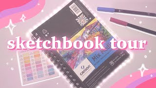 ♡ Sketchbook Tour 2022  Canson Mix Media ♡ [upl. by Ellimahs76]