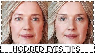 Beginners Tips for Mature Hooded Eyes  wrinkled eyelids makeup [upl. by Rexanne]