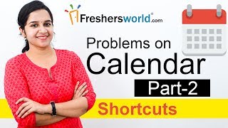 Aptitude Made Easy  Problems on Calendar 2 Basics and Methods Shortcuts Time and Date [upl. by Noletta]