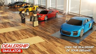 Making My Own Dealership  Roblox Dealership Simulator 1 [upl. by Ahtelat884]