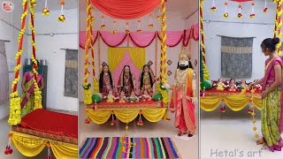 festival special god decoration  Indian traditional rituals  shree ram [upl. by Nnylirak]