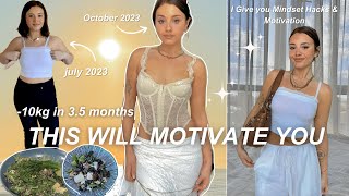 I Lost 10kg in 35 months amp balanced my hormones  this is how I did it  GLOW UP MINDSET HACKS [upl. by Rratsal]