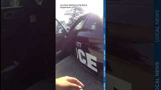 OKCPD bodycam of suspect firing shots hitting officer on July 2 [upl. by Jallier]