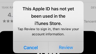 Complete Your Apple iD  This Apple iD Has Not Yet Been Used in The iTunes Store  Apple iD 2023 [upl. by Trilbi148]