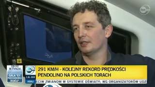 Zbigniew Budziński rekord Pendolino 291 kmh [upl. by Capello]