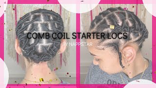 How to do comb coil starter locs [upl. by Koren]