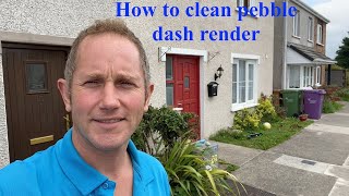 How to quickly and effectively clean pebble dash render with Lightning Cleanze [upl. by Hajidahk]