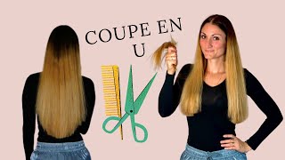 Se couper les cheveux en U 💇🏼‍♀️ [upl. by Erodoeht]