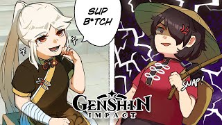 Childish Tensions Genshin Impact Comic Dub [upl. by Anoed]