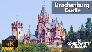 Drachenburg Castle  Schloss Drachenburg  Virtual Tour 4k HDR 2022  Bonn  Germany [upl. by Aytida]