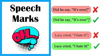 How to use SPEECH MARKS 🗣 Learn with Examples [upl. by Fedak185]