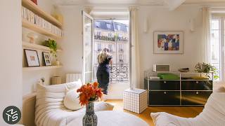 NEVER TOO SMALL Bespoke Airy Paris Small Apartment 47sqm505sqft [upl. by Elwin]