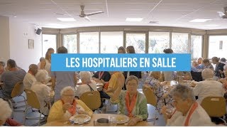 Questce quêtre hospitalier en salle  Pèlerinage National Lourdes  Assomption [upl. by Sashenka]