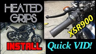 Install Grip Heaters on your Yamaha XSR900  Quick Cut [upl. by Ahsinav376]