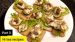 snacks for partieslunchcanopies with tuc biscuit economical hi tea recipes [upl. by Kristel902]