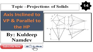 14Projection pf Planes  Projection of pentagonal Pyramid  Projection of solids engineering drawin [upl. by Robin49]