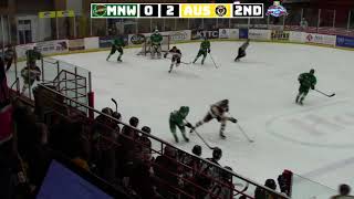 Central Division Semifinals Game 2 Austin Bruins vs Minnesota Wilderness  highlights  41418 [upl. by Nawek]