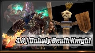 Guide  Death Knight  Unholy Patch 43  Talents  Glyphs  Stats  Gems  Enchants  Rotation [upl. by Japha]