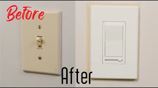 How To Install Dimmer Switch Easy Simple [upl. by Aihsekal509]