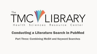 Searching the Literature in PubMed  Part Three [upl. by Westberg]