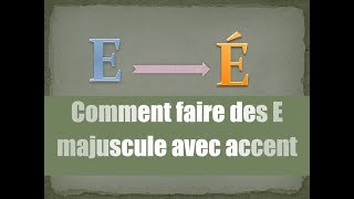 comment faire des E majuscules avec accent sur Word [upl. by Susejedesoj]