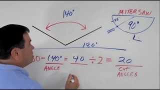 How to cut large angle crown molding corners by Creative Crown [upl. by Nicolau201]