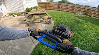 62  Lets take care of this YARD on a THURSDAY morning Fresh Cut Mowing [upl. by Lyrred599]