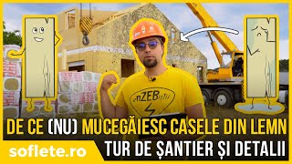 De ce NU MUCEGĂIESC casele DIN LEMN Tur de șantier din timberframe [upl. by Aihtnis701]