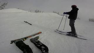 Green Line Catskinner amp Easy Out  Blackcomb  Skiing [upl. by Notyard257]