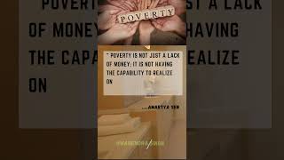 What is Poverty Amartya Sen Quote of the day 65 quoteoftheday amartyasen tuesdayquotes [upl. by Revart]