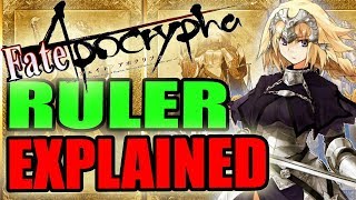 Fate Apocrypha – RULER JEANNE DARC EXPLAINED True Name Identity Past Abilities amp Skills [upl. by Eiramesor45]