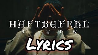 Haftbefehl RADW Lyrics [upl. by Noak642]