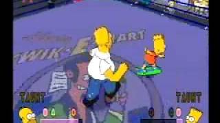 Simpsons Wrestling Playstation Gamplay Homer VS Bart [upl. by Vic668]