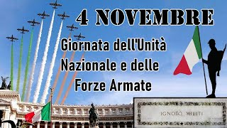 🟩⬜🟥👮🏻‍♂️ 4 NOVEMBRE Unità Nazionale e Forze Armate Vittoria Prima Guerra Mondiale e MILITE IGNOTO [upl. by Noakes698]