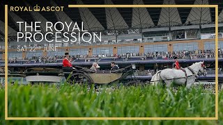 The Royal Procession at Royal Ascot 2024 Day Five [upl. by Merce]