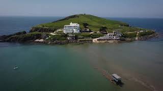 Burgh Island Devon  drone filming June 30th 2021 [upl. by Yanahs]