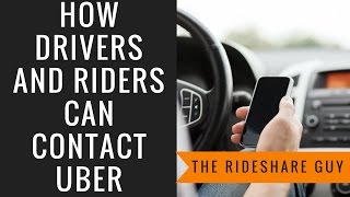 How Drivers and Riders Can Contact Uber [upl. by Gerger]