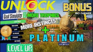 FLOATING CARS X10  GOAT SIMULATOR 3  More Trophies and Instincts  PLATINUM EDITION [upl. by Ruprecht]