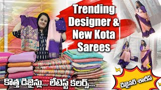 Latest Designer and New Kota Sarees  Designer Sarees  Kota Sarees  Hyderabad Shopping Zone [upl. by Collier]