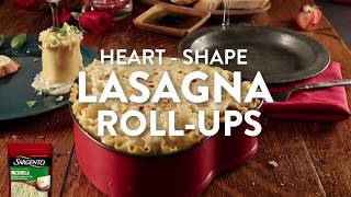 Heart Shape Lasagna Roll Ups [upl. by Nosidam]