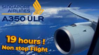 Worlds LONGEST Flight  🇸🇬 Singapore  New York 🇺🇸 BUSINESS Airbus A350 ULR Singapore Airlines [upl. by Sad]