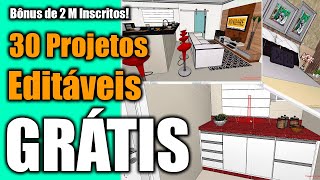 30 Projetos Editáveis GRÁTIS no Promob Para Download [upl. by Etirugram963]