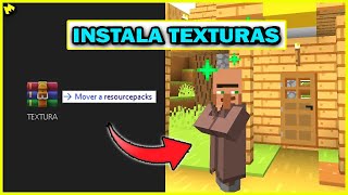 👉Como instalar Packs de Texturas en Minecraft 121 12011206  donde descargarlas 2024 [upl. by Ahsoet]