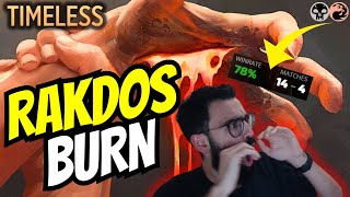 FASTEST MTG Timeless Deck to Rank Up With  Rakdos Burn MTG mtgarena [upl. by Aenea302]