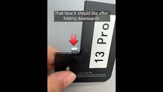 iPhone 13 Pro amp 13 Pro Max AY Battery TagOn Flex Cable Folding Tutorial [upl. by Joacima902]