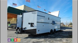 Stealth Nomad 22NFK Toy Hauler Car Hauler with 17ft Garage All Seasons RV Streetsboro Ohio [upl. by Nawyt]