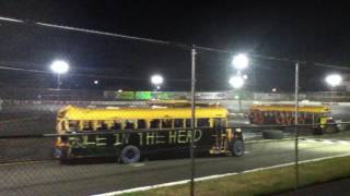 30 Minutes of School Bus Demolition Derby At Riverhead Raceway Part 1 [upl. by Selassie639]